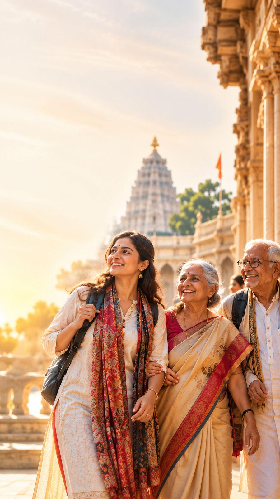 Devotees and families enjoying a safe and assisted sacred yatra with HRDYAM
