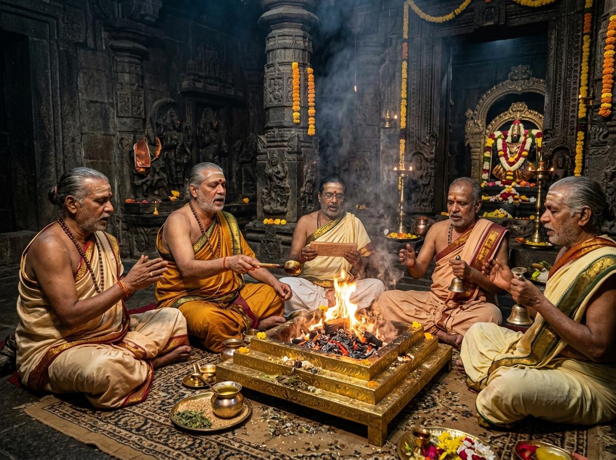 Pandits Perform Vidhi