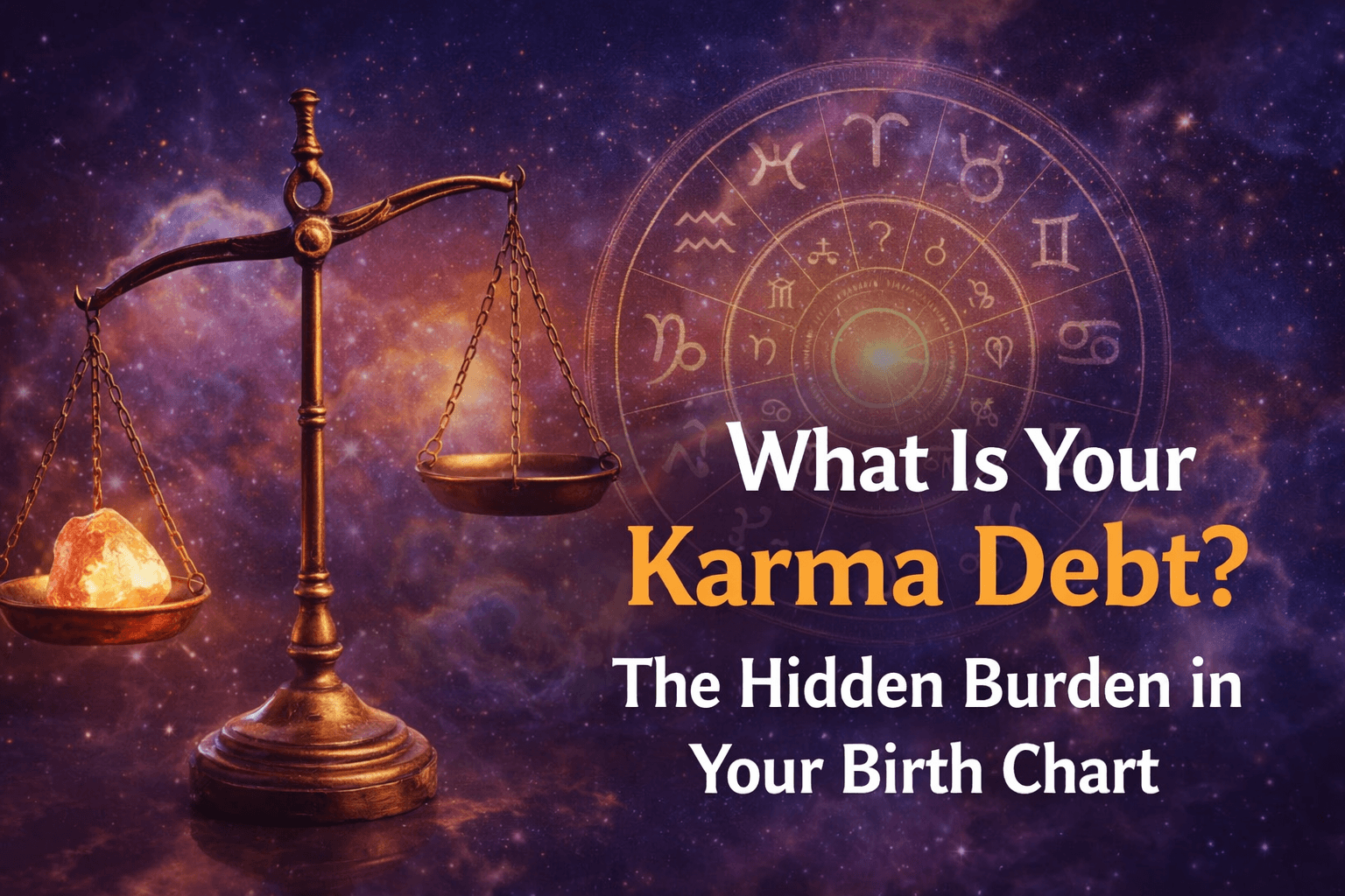 What Is Your Karma Debt? The Hidden Burden in Your Birth Chart