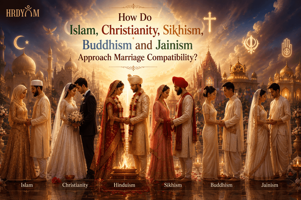 Marriage compatibility across Islam, Christianity, Sikhism, Buddhism & Jainism, and other religions