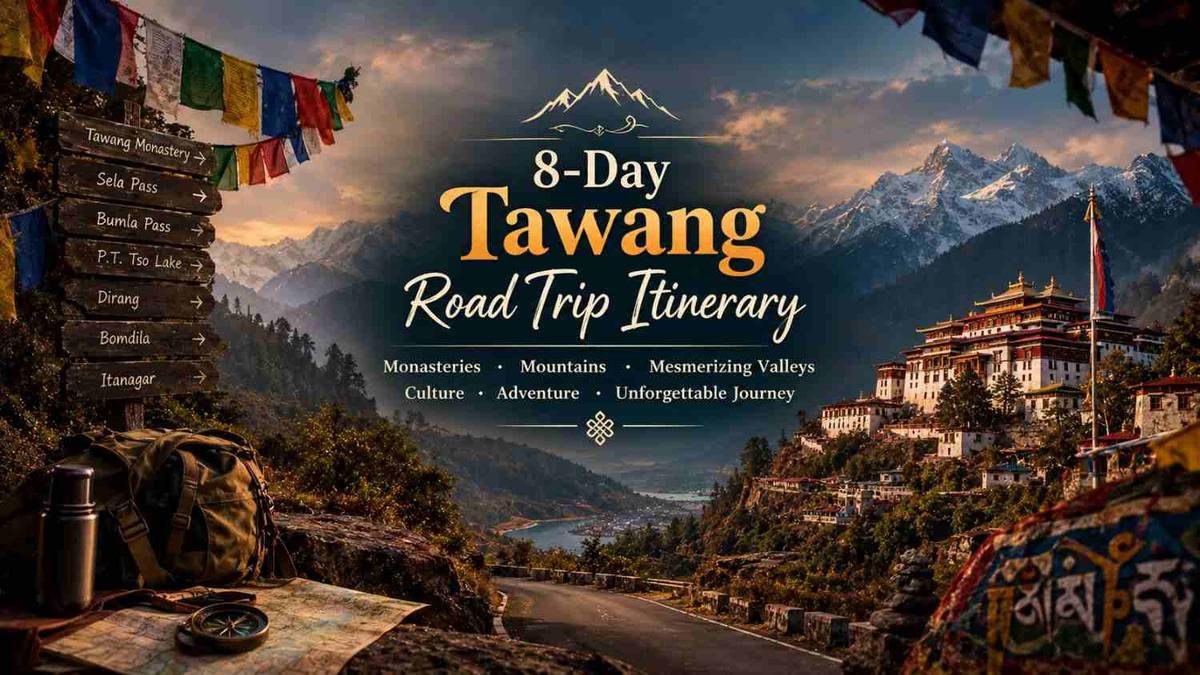 8-Day tawang Road Trip Itinerary