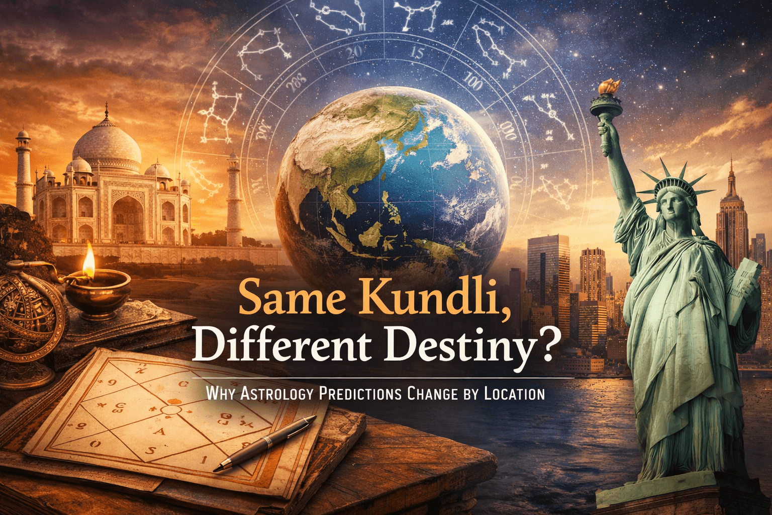Same Kundli, Different Destiny? Why Astrology Predictions Change by Location