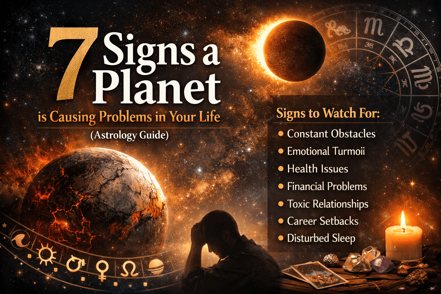 7 Signs a Planet is Causing Problems in Your Life (Astrology Guide)
