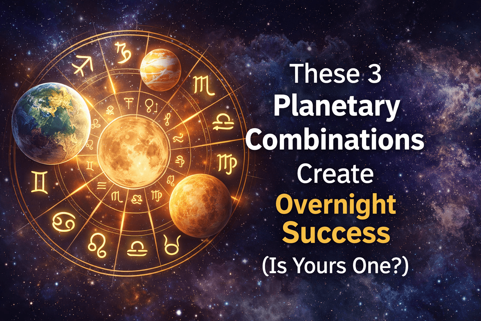 These 3 Planetary Combinations Create Overnight Success (Is Yours One?)