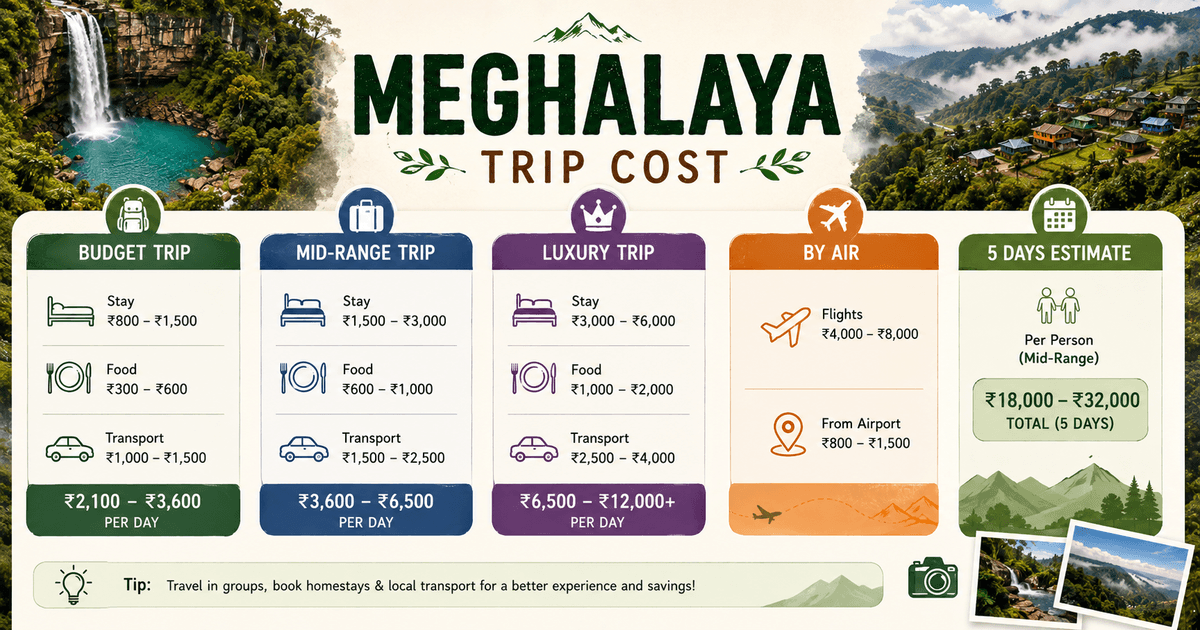 Meghalaya Trip Cost