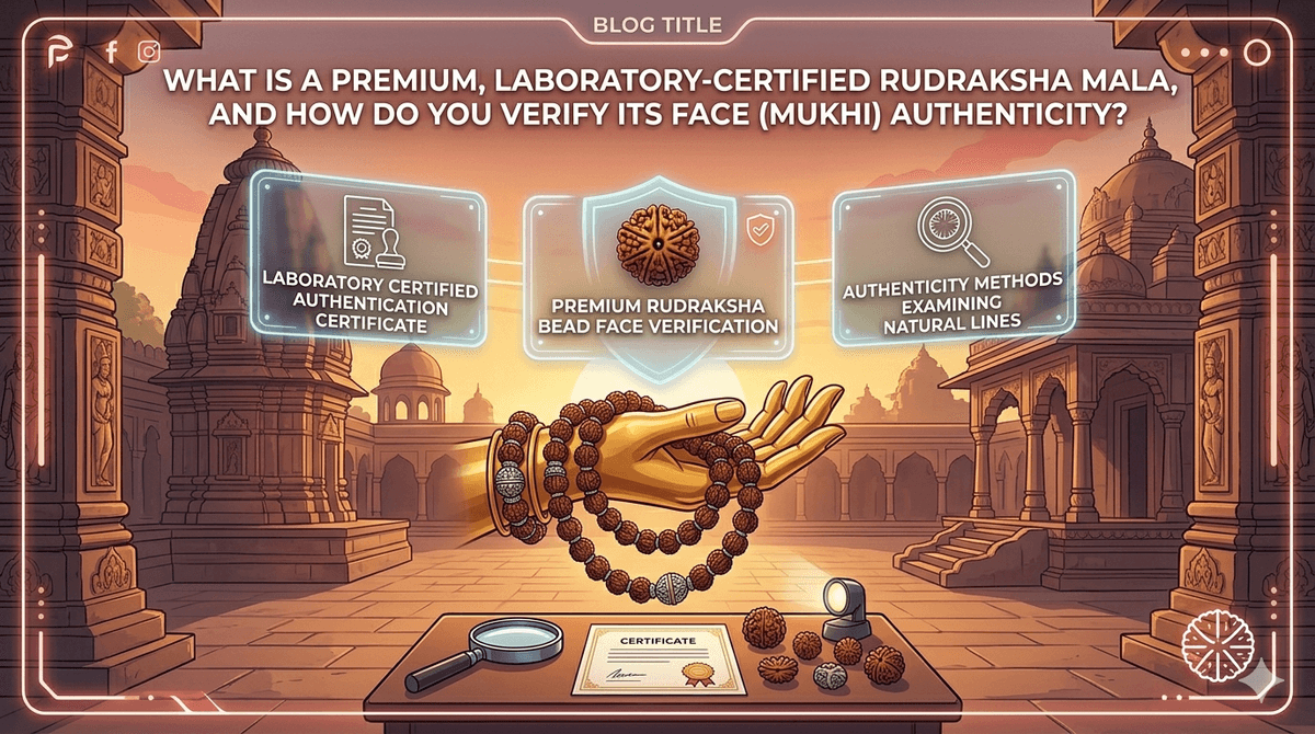 What Is a Premium, Laboratory-Certified Rudraksha Mala, and How Do You Verify Its Face (Mukhi) Authenticity?