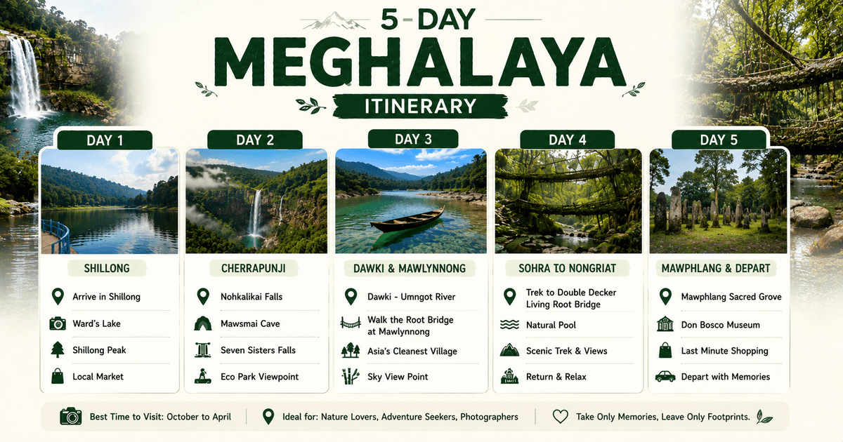5-Day Meghalaya Itinerary