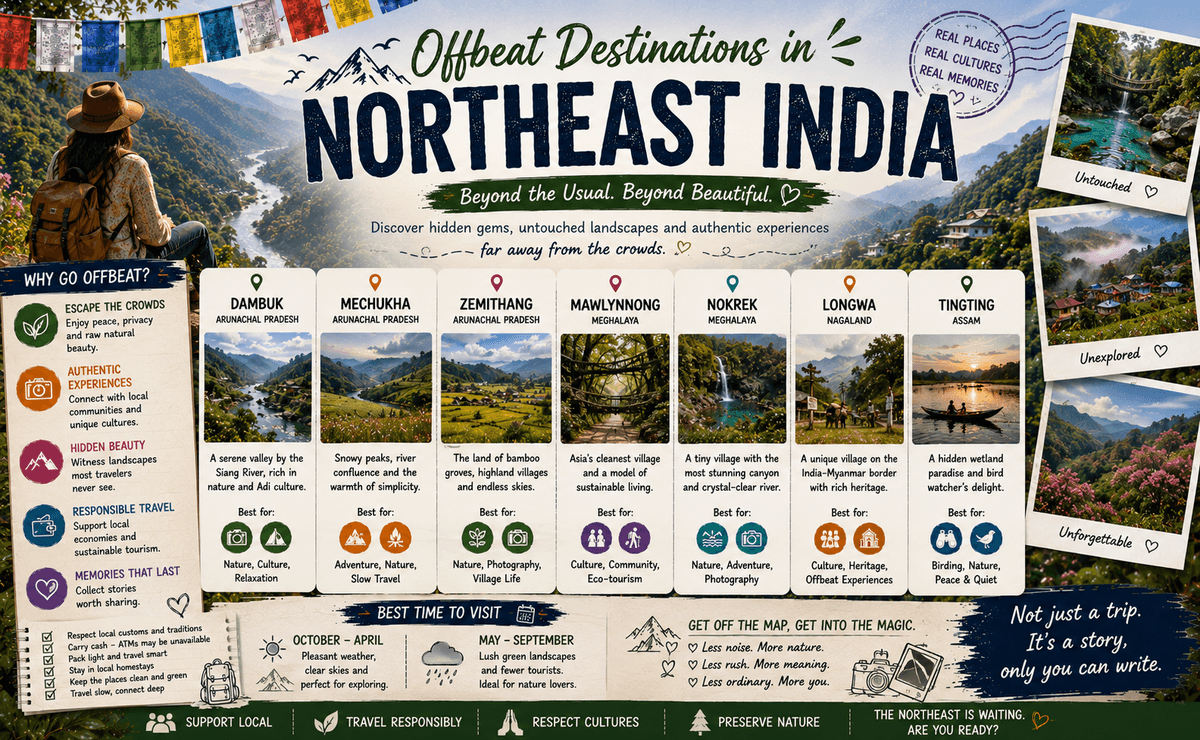 Offbeat Destinations in Northeast India