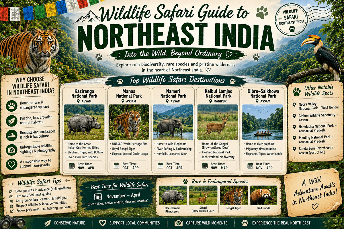 Wildlife Safari Guide to Northeast India