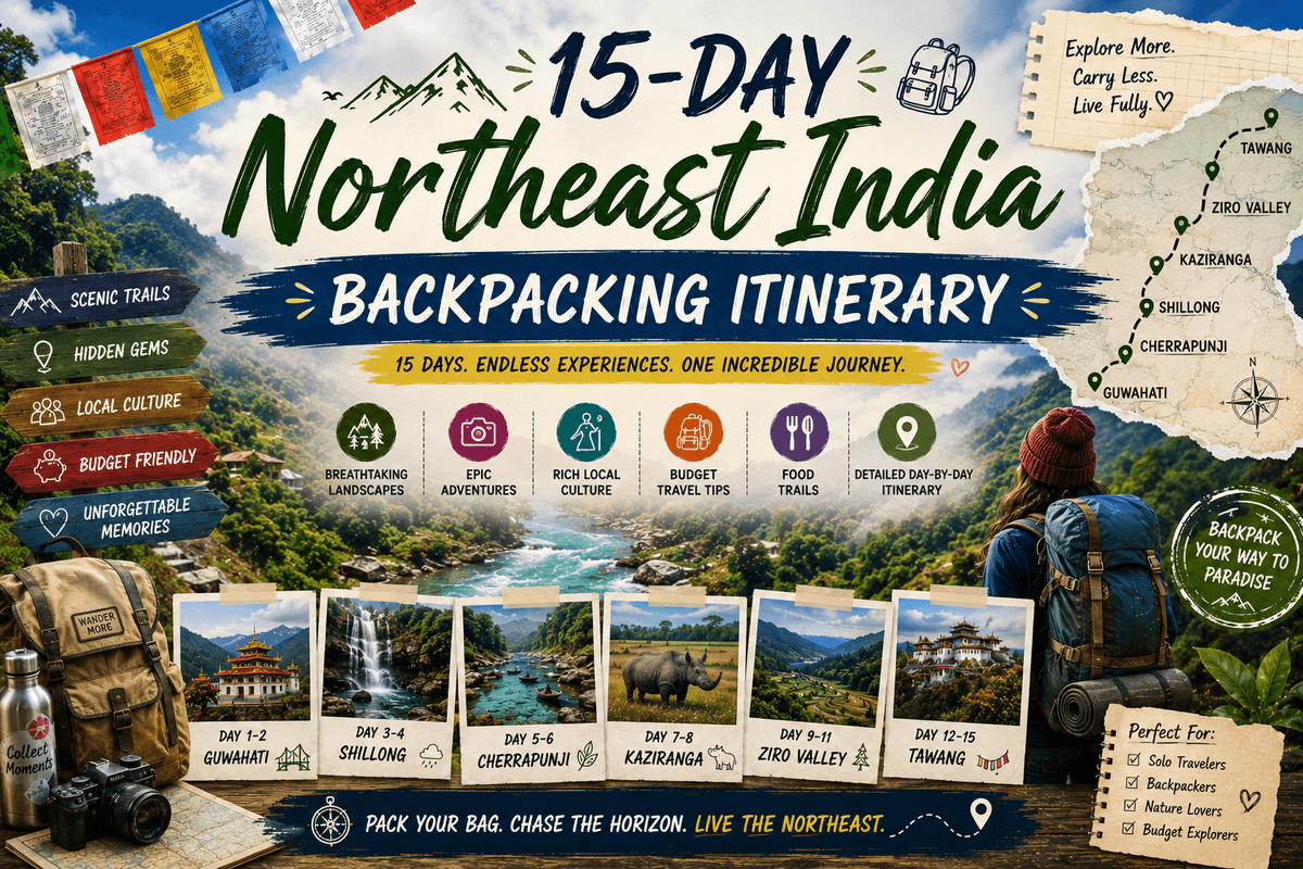 15-Day Northeast India Backpacking Itinerary