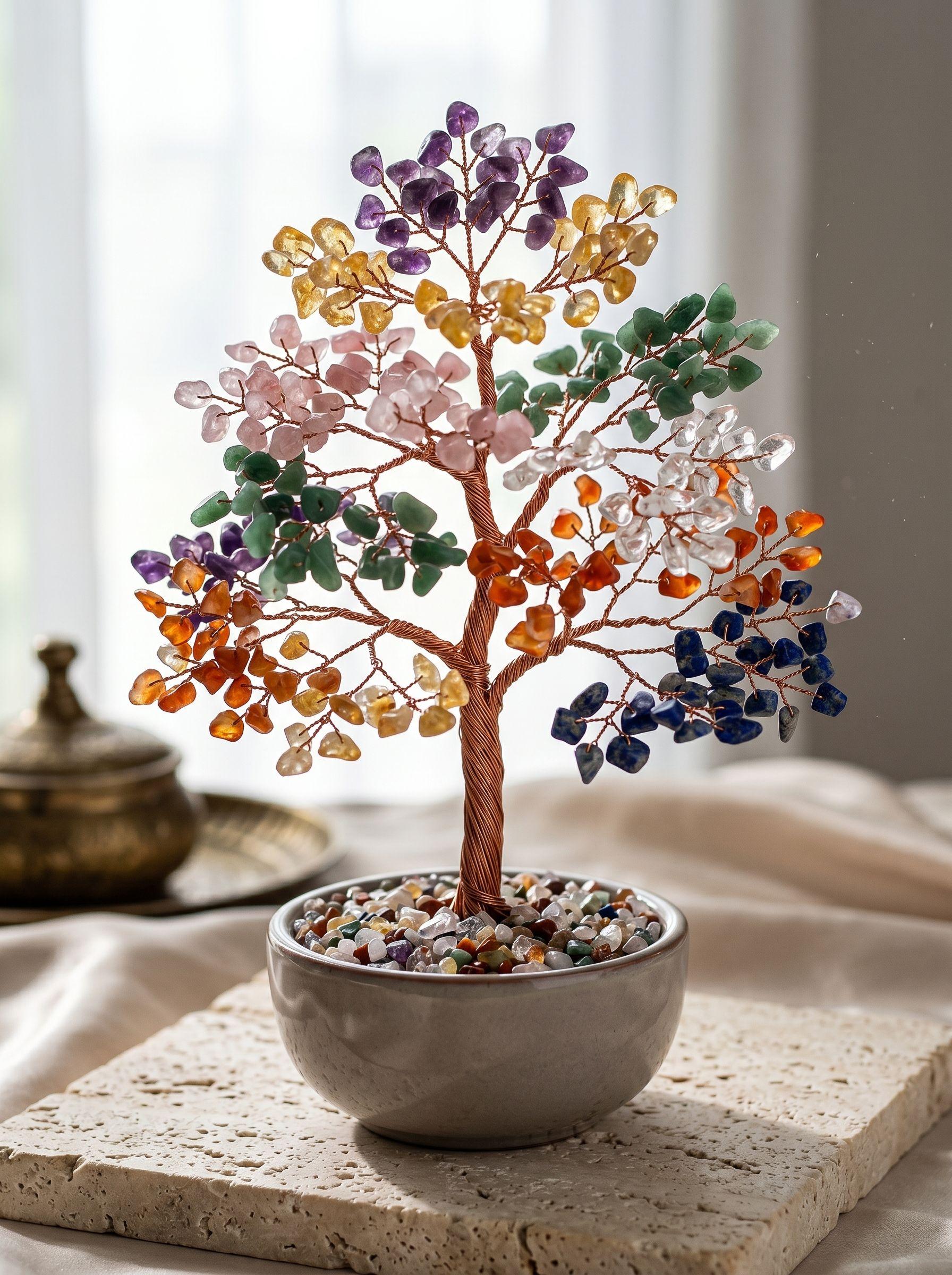 Mix Crystal Healing Tree
