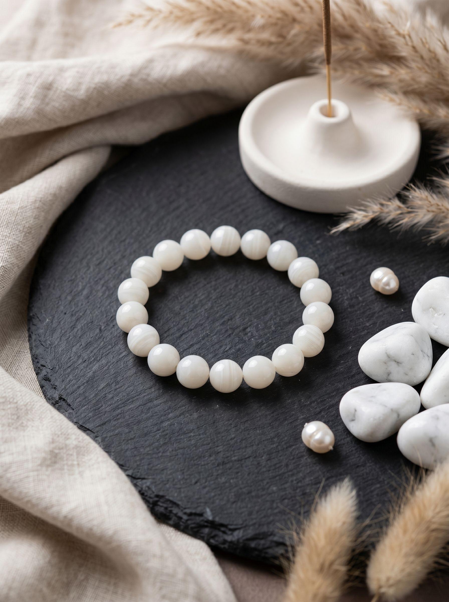 Onyx Bracelet (White)